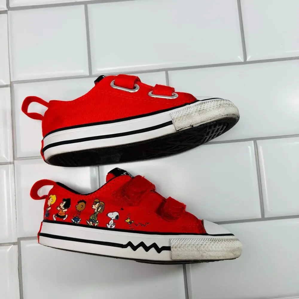 Converse x Peanuts Chuck Taylor All‎ Star 2V Lo Shoes A01870F Size 7